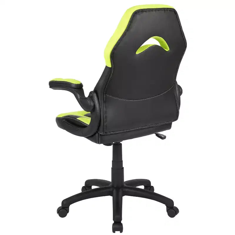 Sedia da gaming BlackArc High Back con rivestimento in similpelle, sedile girevole regolabile in altezza e braccioli imbottiti ribaltabili