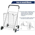 Costway Carrello Pieghevole per la Spesa Carrello Utilità Portatile per Spesa Lavanderia Viaggi