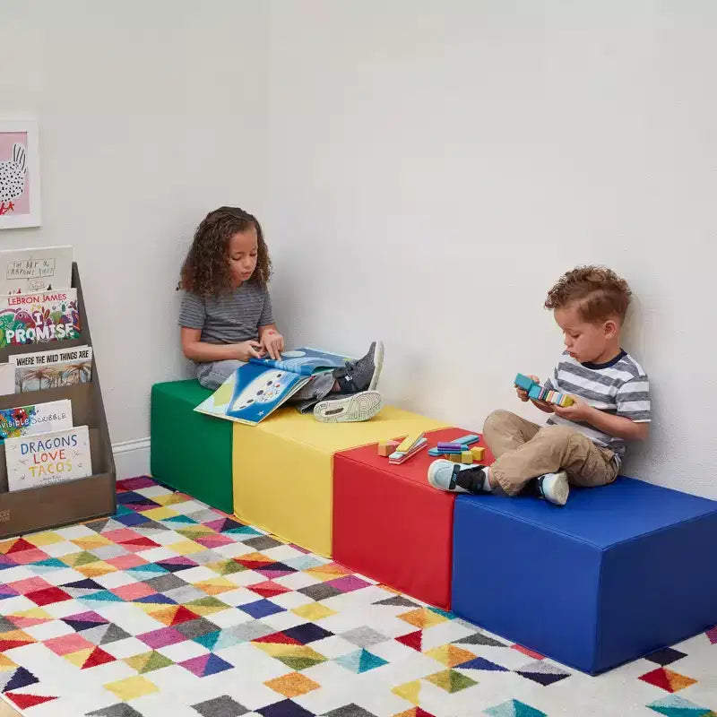 Pouf quadrato SoftZone, 4 pezzi