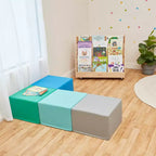 Pouf quadrato SoftZone, 4 pezzi