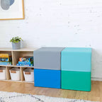 Pouf quadrato SoftZone, 4 pezzi