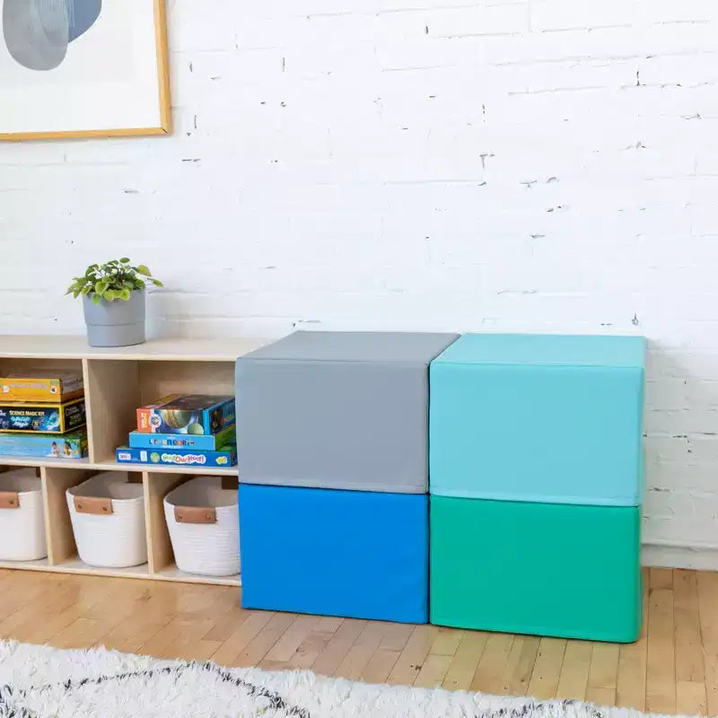 Pouf quadrato SoftZone, 4 pezzi