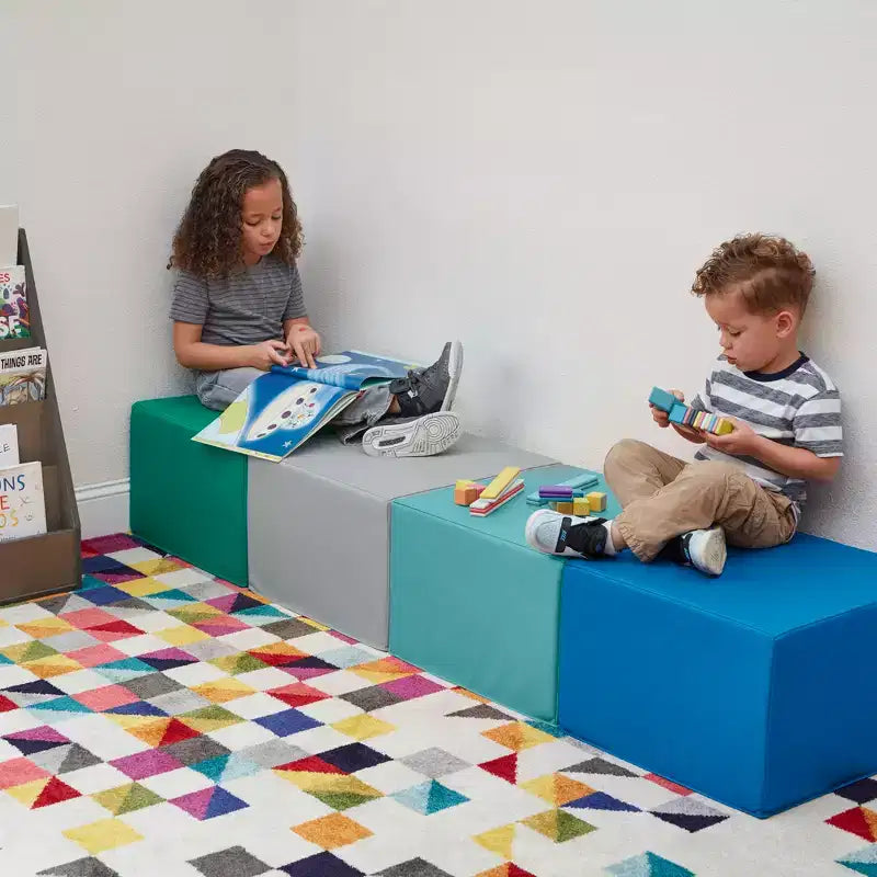 Pouf quadrato SoftZone, 4 pezzi