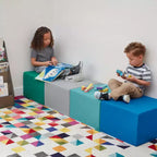 Pouf quadrato SoftZone, 4 pezzi