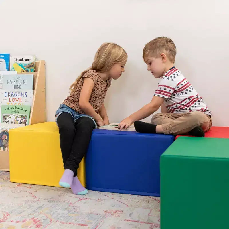 Pouf quadrato SoftZone, 4 pezzi