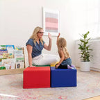 Pouf quadrato SoftZone, 4 pezzi