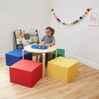 Pouf quadrato SoftZone, 4 pezzi
