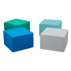Pouf quadrato SoftZone, 4 pezzi