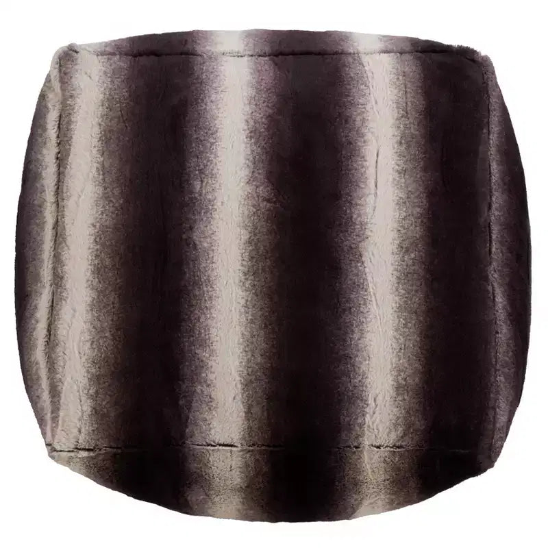 Pouf da pavimento Saro Lifestyle con stampa animalier in pelliccia sintetica