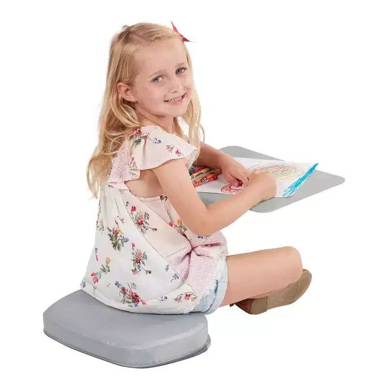 ECR4Kids The Surf Scrivania portatile con cuscino, seduta flessibile