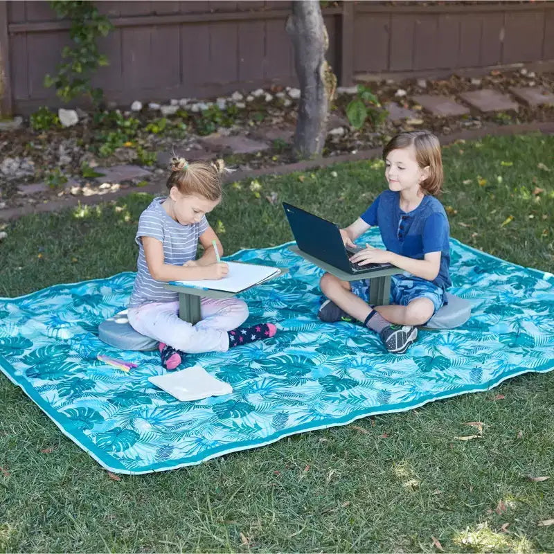 ECR4Kids The Surf Scrivania portatile con cuscino, seduta flessibile