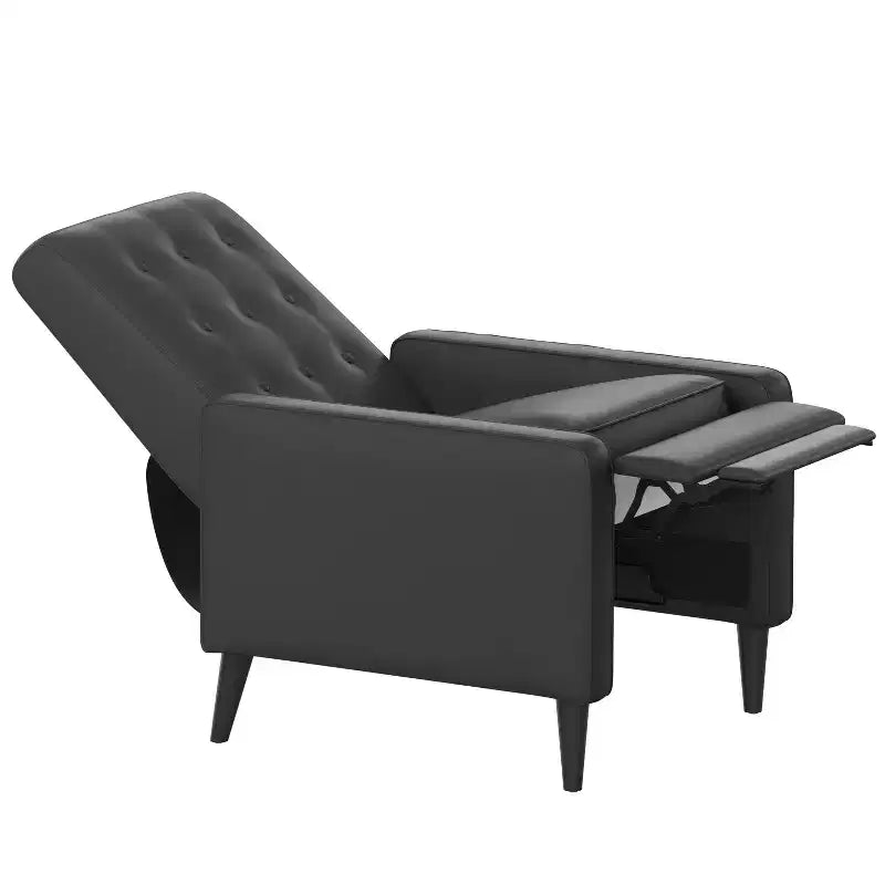 Poltrona reclinabile Darcy Merrick Lane, design moderno di metà secolo, imbottitura trapuntata, schienale ergonomico a spinta, per soggiorno