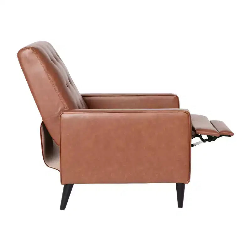 Poltrona reclinabile Darcy Merrick Lane, design moderno di metà secolo, imbottitura trapuntata, schienale ergonomico a spinta, per soggiorno
