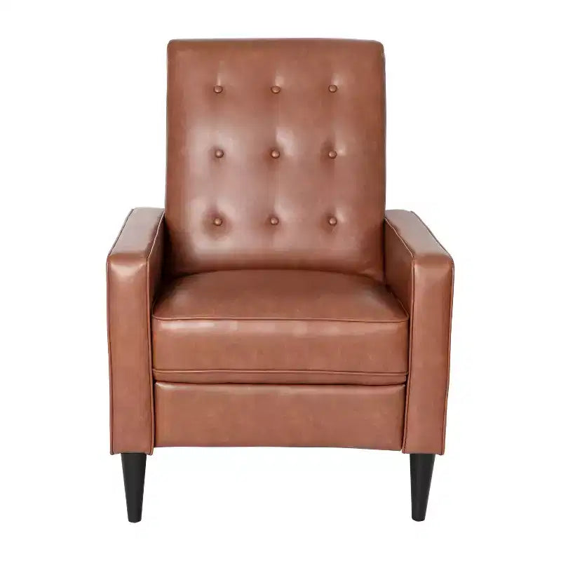 Poltrona reclinabile Darcy Merrick Lane, design moderno di metà secolo, imbottitura trapuntata, schienale ergonomico a spinta, per soggiorno