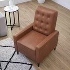 Poltrona reclinabile Darcy Merrick Lane, design moderno di metà secolo, imbottitura trapuntata, schienale ergonomico a spinta, per soggiorno