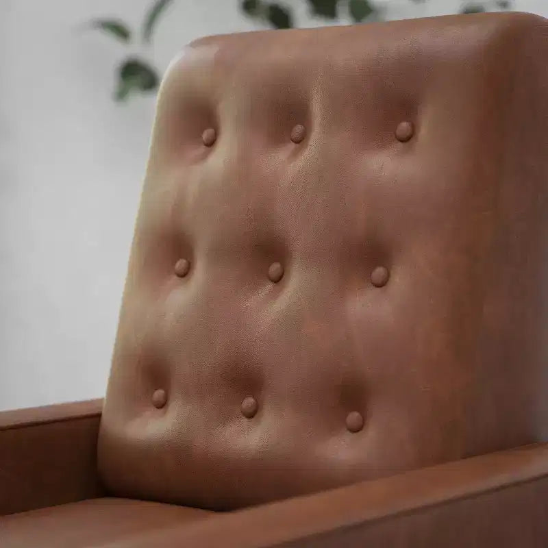 Poltrona reclinabile Darcy Merrick Lane, design moderno di metà secolo, imbottitura trapuntata, schienale ergonomico a spinta, per soggiorno