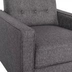 Poltrona reclinabile Darcy Merrick Lane, design moderno di metà secolo, imbottitura trapuntata, schienale ergonomico a spinta, per soggiorno