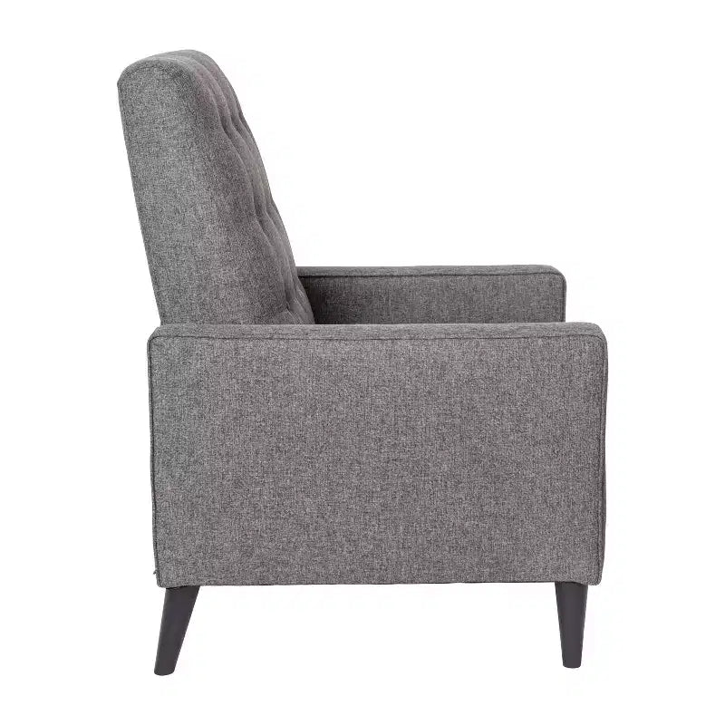 Poltrona reclinabile Darcy Merrick Lane, design moderno di metà secolo, imbottitura trapuntata, schienale ergonomico a spinta, per soggiorno