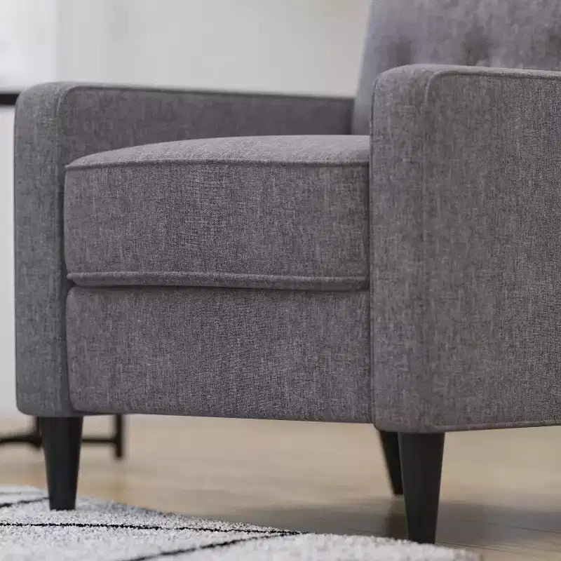 Poltrona reclinabile Darcy Merrick Lane, design moderno di metà secolo, imbottitura trapuntata, schienale ergonomico a spinta, per soggiorno