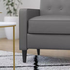 Poltrona reclinabile Darcy Merrick Lane, design moderno di metà secolo, imbottitura trapuntata, schienale ergonomico a spinta, per soggiorno