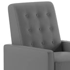 Poltrona reclinabile Darcy Merrick Lane, design moderno di metà secolo, imbottitura trapuntata, schienale ergonomico a spinta, per soggiorno