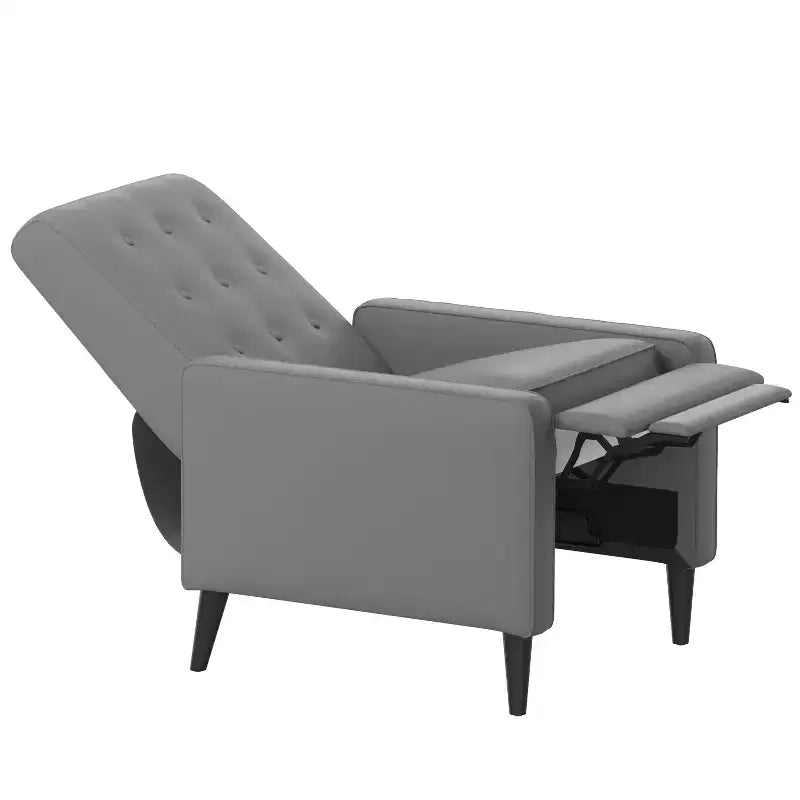 Poltrona reclinabile Darcy Merrick Lane, design moderno di metà secolo, imbottitura trapuntata, schienale ergonomico a spinta, per soggiorno
