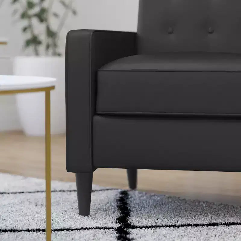 Poltrona reclinabile Darcy Merrick Lane, design moderno di metà secolo, imbottitura trapuntata, schienale ergonomico a spinta, per soggiorno
