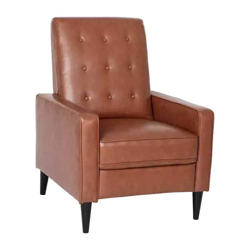Poltrona reclinabile Darcy Merrick Lane, design moderno di metà secolo, imbottitura trapuntata, schienale ergonomico a spinta, per soggiorno