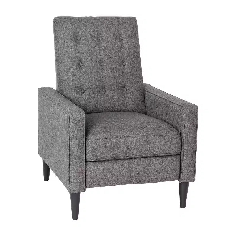 Poltrona reclinabile Darcy Merrick Lane, design moderno di metà secolo, imbottitura trapuntata, schienale ergonomico a spinta, per soggiorno