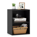Costway 2-Cube Bookcase with Adjustable Shelf Freestanding 2-Tier Open Bookshelf Modern