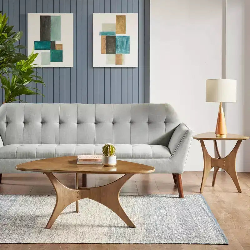 Tavolino Blaze triangolare in legno