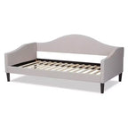 Divano letto Twin Milligan imbottito e in legno - Baxton Studio