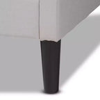 Divano letto Twin Milligan imbottito e in legno - Baxton Studio