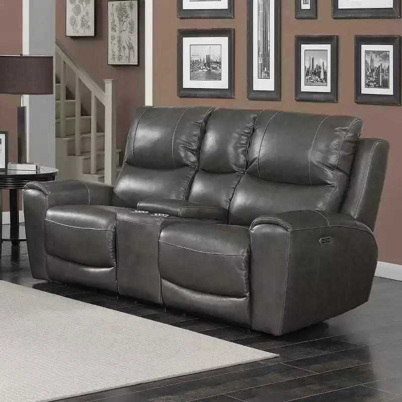 Divanetto Laurel reclinabile elettrico con console - Steve Silver Co.
