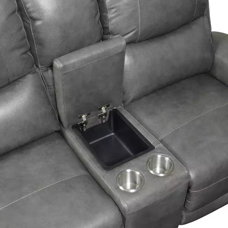 Divanetto Laurel reclinabile elettrico con console - Steve Silver Co.