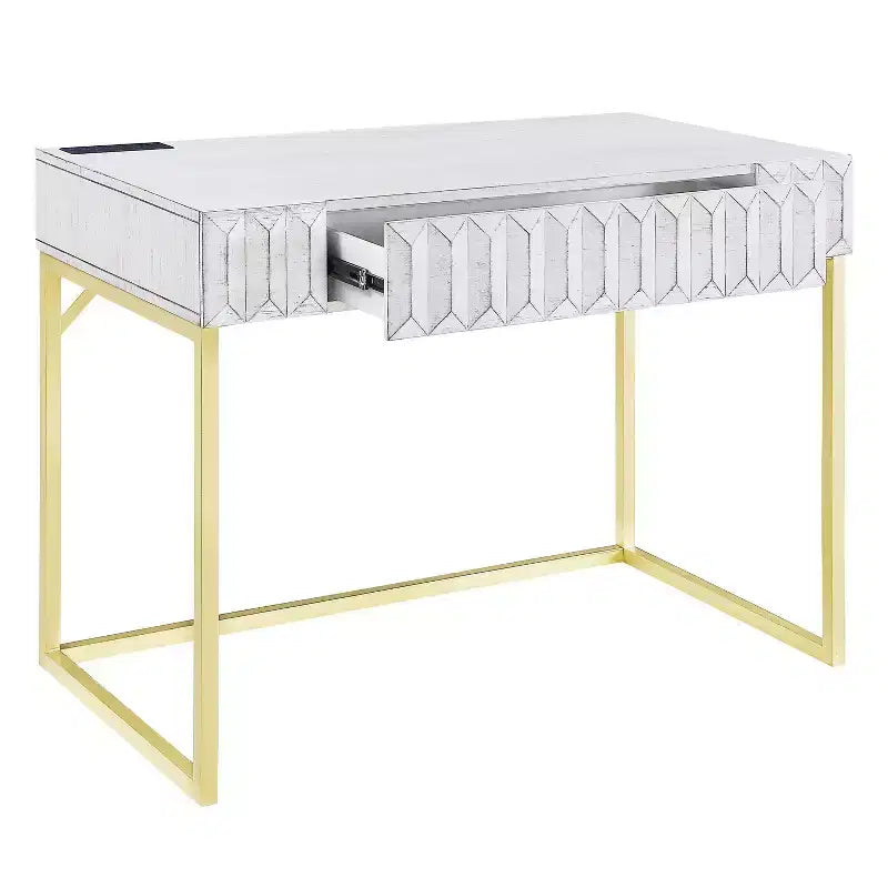 Scrivania Mendella con porte USB e prese elettriche - HOMES: Inside + Out