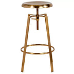 Sgabello da bar in stile industriale Merrick Lane con sedile girevole regolabile in altezza