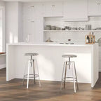 Sgabello da bar in stile industriale Merrick Lane con sedile girevole regolabile in altezza