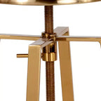 Sgabello da bar in stile industriale Merrick Lane con sedile girevole regolabile in altezza