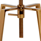 Sgabello da bar in stile industriale Merrick Lane con sedile girevole regolabile in altezza