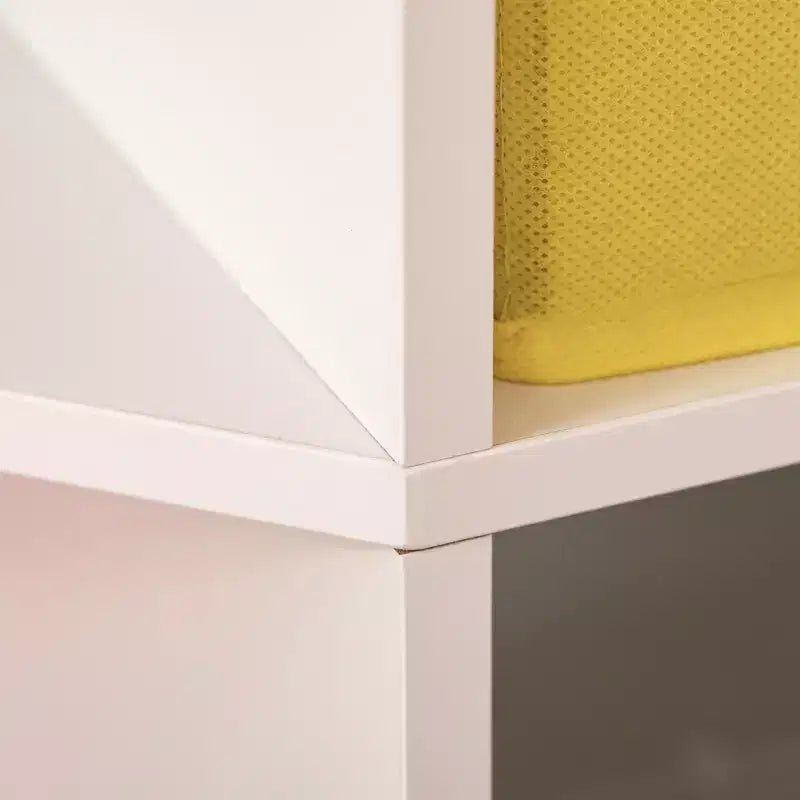 HOMCOM Mobile da Armadio per Bambini in Legno, Angolare Autoportante, Cassetti Contenitori per Giocattoli Vestiti Libri, Comò, Libreria per Bambini, Mensola Espositiva, Guardaroba per Camera da Letto con Dispositivo Antiribaltamento, Cassetti