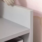 HOMCOM Mobile da Armadio per Bambini in Legno, Angolare Autoportante, Cassetti Contenitori per Giocattoli Vestiti Libri, Comò, Libreria per Bambini, Mensola Espositiva, Guardaroba per Camera da Letto con Dispositivo Antiribaltamento, Cassetti