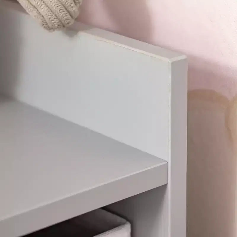 HOMCOM Mobile da Armadio per Bambini in Legno, Angolare Autoportante, Cassetti Contenitori per Giocattoli Vestiti Libri, Comò, Libreria per Bambini, Mensola Espositiva, Guardaroba per Camera da Letto con Dispositivo Antiribaltamento, Cassetti