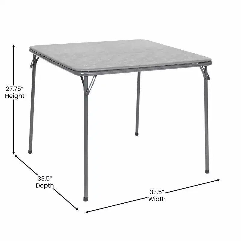Set tavolo e sedie pieghevoli Emma and Oliver 5 pezzi