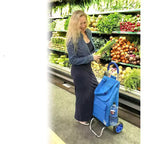 dbest products Trolley Dolly Carrello della spesa pieghevole con ruote, borsa rimovibile, carrello a mano personale con ruote