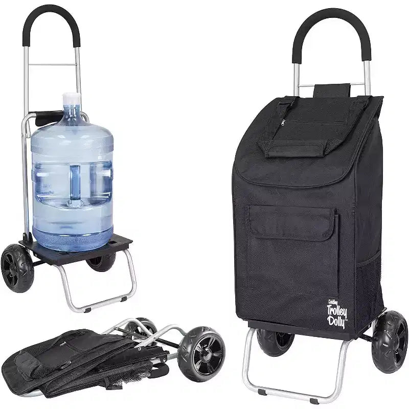 dbest products Trolley Dolly Carrello della spesa pieghevole con ruote, borsa rimovibile, carrello a mano personale con ruote