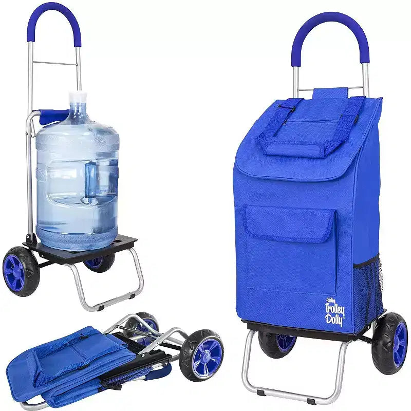 dbest products Trolley Dolly Carrello della spesa pieghevole con ruote, borsa rimovibile, carrello a mano personale con ruote