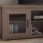 Merrick Lane Mobile TV Tradizionale con Anta in Vetro da 65" per TV fino a 80"