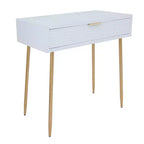 Set di 2 Tavoli Consolle in Legno Stile Contemporaneo con Specchio - Olivia & May