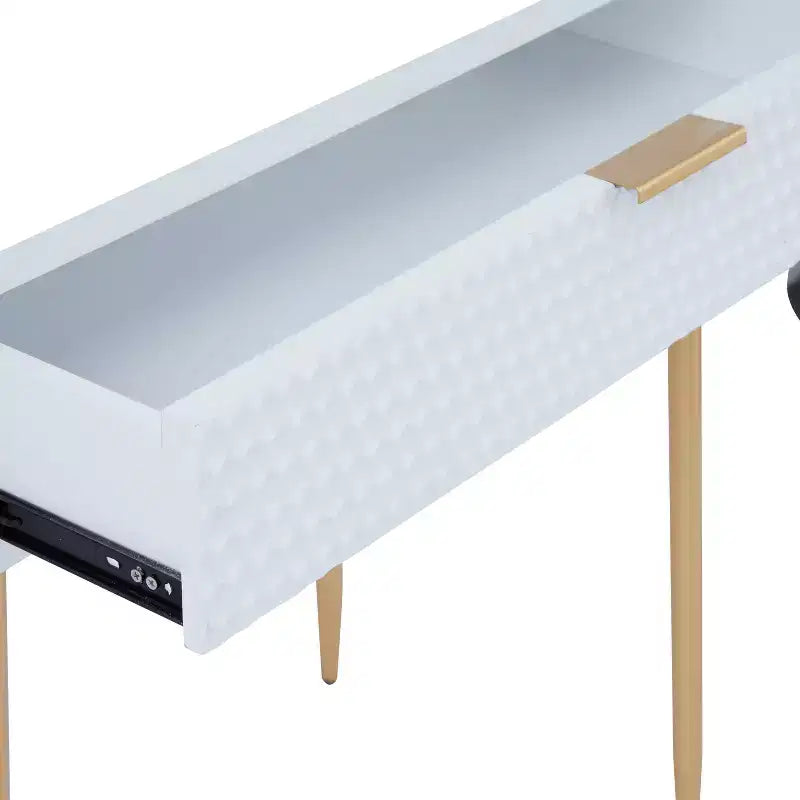 Set di 2 Tavoli Consolle in Legno Stile Contemporaneo con Specchio - Olivia & May
